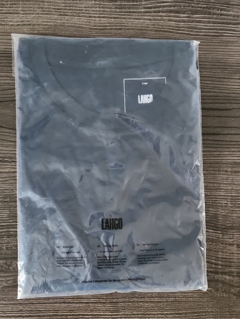 NWT Lahgo Organic Pima Easy Long Sleeve - Navy